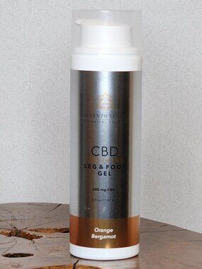 Seven7h Sense Botanical Therapy CBD Soothing Leg & Foot Gel Orange Bergamot